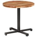 vidaXL Table de bistro Ronde Ø80x75 cm Bois d'acacia massif