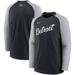 Men's Nike Navy/Gray Detroit Tigers Authentic Collection Pregame Performance Raglan Pullover Sweatshirt
