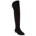 Wide Width Women's The Cameron Wide Calf Boot by Comfortview in Black (Size 9 1/2 W)