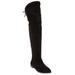 Wide Width Women's The Cameron Wide Calf Boot by Comfortview in Black (Size 9 1/2 W)
