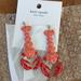 Kate Spade Jewelry | Kate Spade Love Lobster Statement Earrings Nwt | Color: Pink/Red | Size: Os