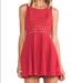 Free People Dresses | Free People Daisy Waist Dress In Tibeten Red, 10 | Color: Red | Size: 10