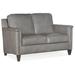 Bradington-Young Davidson 59" Genuine Leather Square Arm Loveseat in Gray | 36 H x 54.5 W x 37.5 D in | Wayfair 534-75-922100-87-CO-#9NI