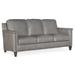 Bradington-Young Davidson 77" Genuine Leather Square Arm Sofa in Gray | 36 H x 77 W x 37.5 D in | Wayfair 534-95-910400-68-ST-NN