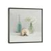 East Urban Home Light White Flower Spa by Danhui Nai - Painting Print in Blue/Brown/Green | 18" H x 18" W x 1.5" D | Wayfair