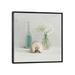 East Urban Home Light White Flower Spa by Danhui Nai - Painting Print in Blue/Brown/Green | 26" H x 26" W x 1.5" D | Wayfair