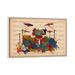 East Urban Home Multi-Color Drums on Music Sheet #2 - Graphic Art Print Canvas/Metal in Brown | 40 H x 60 W x 1.5 D in | Wayfair