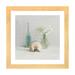 East Urban Home Light White Flower Spa by Danhui Nai - Painting Print, Wood in Blue/Brown/Green | 24 H x 24 W in | Wayfair