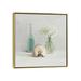 East Urban Home Light White Flower Spa by Danhui Nai - Painting Print in Blue/Brown/Green | 37" H x 37" W x 1.5" D | Wayfair