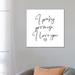 East Urban Home I Pinky Promise I Love You by Mambo Art Studio - Textual Art in Black/White | 26 H x 26 W x 1.5 D in | Wayfair
