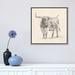 East Urban Home Longhorn Steer Sketch II by Ethan Harper - Painting Print Canvas in Gray | 18 H x 18 W x 1.5 D in | Wayfair