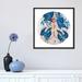 East Urban Home Blue Birds by JUURI - Painting Print Canvas, Wood in Blue/White | 18 H x 18 W x 1.5 D in | Wayfair 4BB5D931CF8142A9BE834C4B4CD861A2