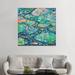 East Urban Home School of Fish by Estelle Grengs - Graphic Art Print Canvas in Green | 48 H x 48 W x 1.5 D in | Wayfair