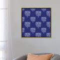 East Urban Home Boho Hanukkah Collection F by Grace Popp - Print Canvas in Blue/Green/White | 26 H x 26 W x 1.5 D in | Wayfair