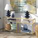 Mercer41 Amarise Console Table in Yellow | 29.5 H x 64 W x 12 D in | Wayfair 1F6AD41D6B8A4331ACD25629D5FBBD92