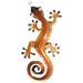 Bungalow Rose Iron Gecko Wall Décor Metal in Orange | 32 H x 15 W x 2.5 D in | Wayfair EDBEE886475A4DB49913344C3A5C9954