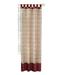 Gracie Oaks Cornaro Plaid Semi-Sheer Tab Top Single Curtain Panel Polyester/Microfiber in Red | 63 H in | Wayfair AC88A3AE8B154F969F5AF7FCC433D1A4