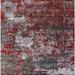 Gray/Red 60 x 60 x 0.35 in Indoor Area Rug - Bungalow Rose Otteridge Abstract Red/Gray Area Rug Polyester/Wool | 60 H x 60 W x 0.35 D in | Wayfair