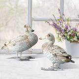 August Grove® Highhouse Resin Weathered Ducks Garden Statues Resin/Plastic in Brown/White | 8.46 H x 5.91 W x 8.27 D in | Wayfair