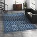 Blue 60 x 0.39 in Indoor/Outdoor Area Rug - Union Rustic Kadisha Geometric Indoor/Outdoor Area Rug Polyester/Polypropylene | Wayfair