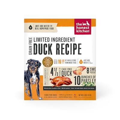 The Honest Kitchen Dehydrated Limited Ingredient Duck Recipe Dog Food, 4 lbs.