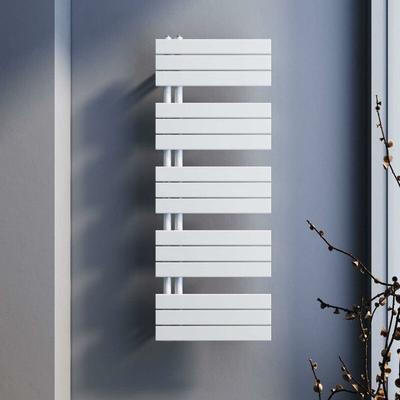Badheizkörper 1314x500mm Handtuchtrockner Heizung weiß Flach Design Hantuchwärmer Bad Image