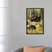 East Urban Home Black Bear Family by Greg & Company - Painting Print Canvas, Wood in Black/Green/Yellow | 26 H x 18 W x 1.5 D in | Wayfair