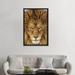 East Urban Home Serious Lion by Mike Centioli - Photograph Print Canvas/Metal in Brown | 48 H x 32 W x 1.5 D in | Wayfair