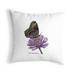 August Grove® Jaque Spotted Purple Butterfly Outdoor Square Pillow Cover & Insert Polyester/Polyfill blend | 12 H x 12 W x 4 D in | Wayfair