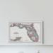 Trinx Old Florida Map - Picture Frame Graphic Art Print on Paper in White | 24 H x 36 W x 1.5 D in | Wayfair 5731E5C143C144B4BCEC8143084F607B