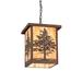 Loon Peak® Clayson 1 - Light Unique Rectangle Pendant, Copper in Brown/White | 16 H x 11.25 W x 11.25 D in | Wayfair