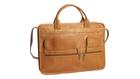 David King Multi Pocket Organizer Briefcase - Tan