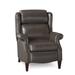 Bradington-Young Miller 33.5" Wide Faux Leather Standard Recliner Fade Resistant/Genuine Leather in Brown | 43 H x 33.5 W x 39.5 D in | Wayfair