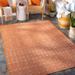 Orange 31 x 0.01 in Indoor/Outdoor Area Rug - Loon Peak® Isaha Geometric Indoor/Outdoor Area Rug, Polypropylene | 31 W x 0.01 D in | Wayfair