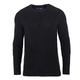 Paul James Knitwear Mens 100% Cotton Fisherman Rib Knit Jumper (Black, M)