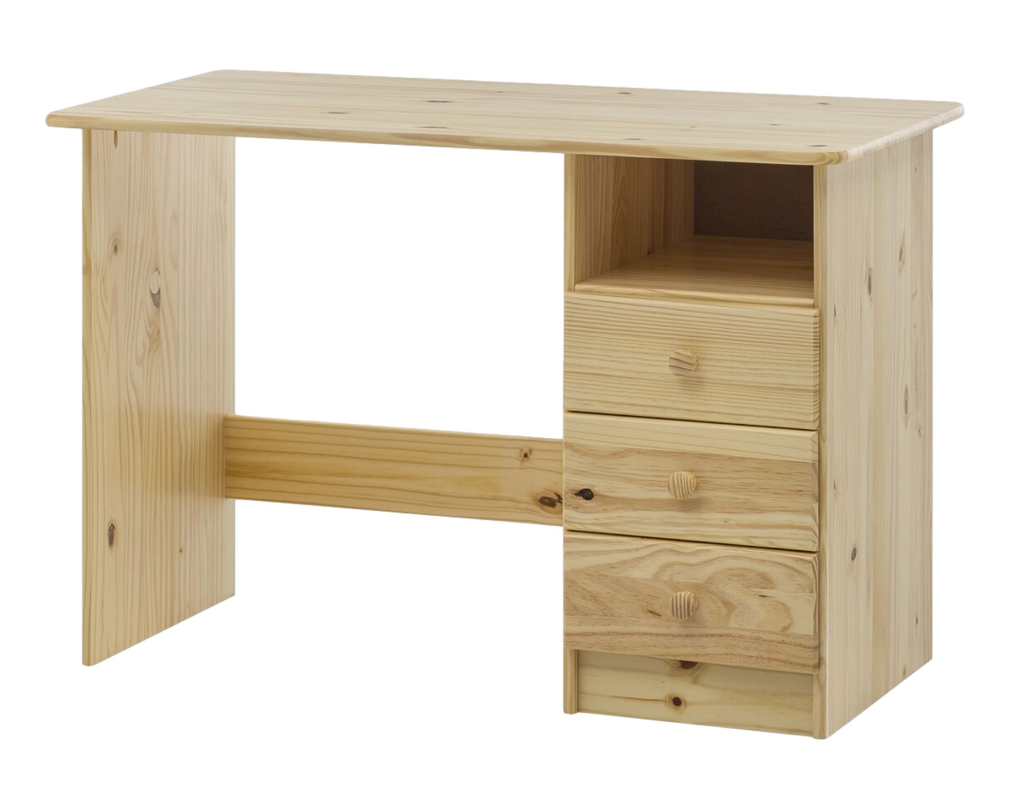 Möbilia »Favio« Schreibtisch aus massivem Kiefernholz