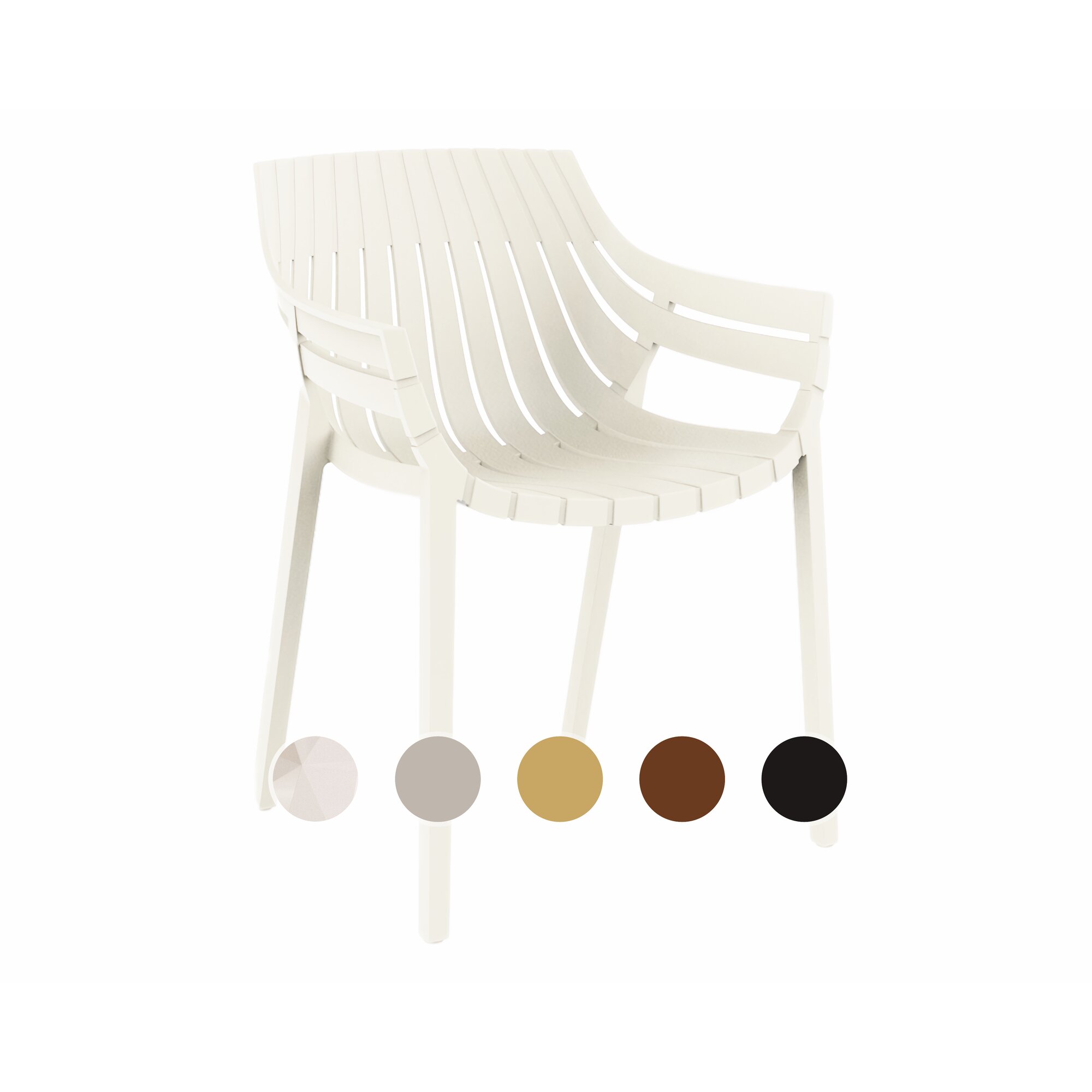 Vondom »SPRITZ« Outdoor Armlehnstuhl Basic matt / Mostaza