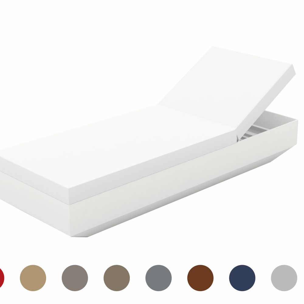 Vondom »VELA« Outdoor Sonnenliege Basic matt / Ecru