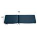 78" X 23" Chaise Cushion - Knife-Edge, Knife-Edge/Canvas White - Grandin Road