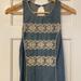 Free People Dresses | Free People Embroidered Denim Dress In Size Xs | Color: Blue | Size: Xs