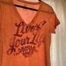 American Eagle Outfitters Tops | American Eagle Peach V | Color: Orange/Pink | Size: L