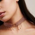 Free People Jewelry | Free People Layered Chain Gold Choker | Color: Gold | Size: Os