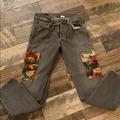 Levi's Jeans | Levi 501s With Custom Camouflage Cargo Pockets | Color: Black/Red | Size: 32