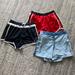 Athleta Shorts | Lot Of (3) Running Shorts. Athleta, Reebok. | Color: Black/Red | Size: M