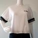 Pink Victoria's Secret Tops | Nwt Victoria's Secret Pink Crop Tee | Color: Black/White | Size: S