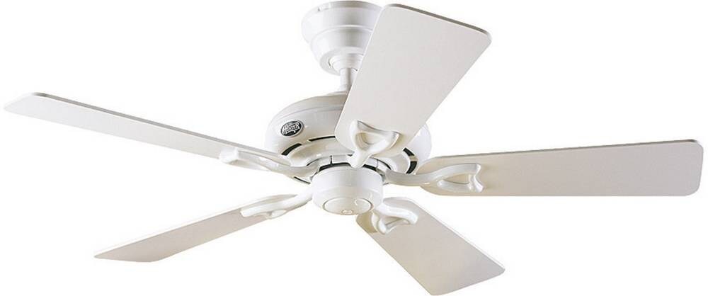 Hunter Seville II WE Deckenventilator (Ø) 112 cm Flügelfarbe: Weiß, Eiche Gehäusefarbe (Details): W Image