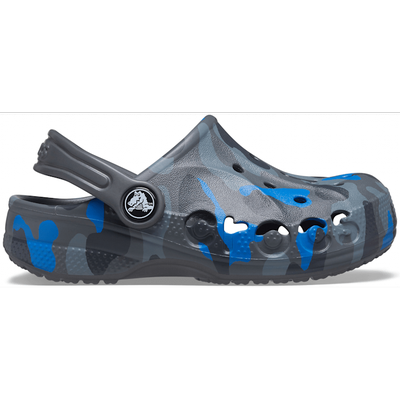 Crocs Slate Grey Kids' Baya Graphic Clog Shoes Crocs Slate Grey...