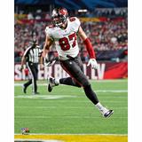 Rob Gronkowski Tampa Bay Buccaneers Unsigned Super Bowl LV Running Into Endzone Photograph