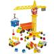 Ecoiffier – Abrick Baustellen Spielset – mit Kran, Baustellenfahrzeugen, LKW, Bausteinen, Schildern, Großbaustelle mit Zubehör, für Kinder ab 3 Jahren