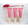 Clarins Instant Light Lip Perfector Set 01 Rose Shimmer 15ml Travel Trio 3x5ml